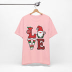 Christmas LOVE T-Shirt / Santa Gnome Holiday Graphic Tee