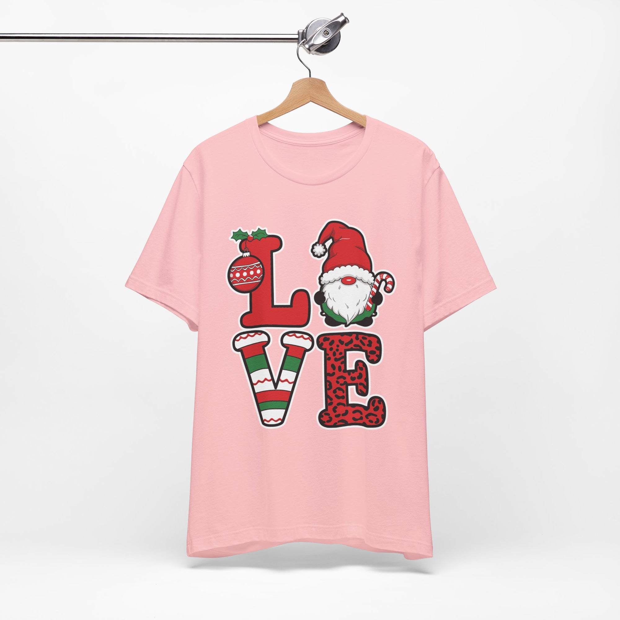 Christmas LOVE T-Shirt / Santa Gnome Holiday Graphic Tee