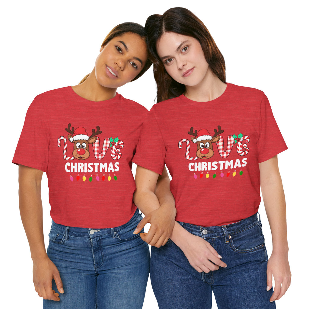 Cute Holiday Love Reindeer Tee