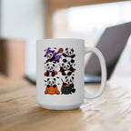 Cute Halloween Panda Ceramic Mug | 11oz & 15oz | Great for Gifts, Home Decor, Coffee Lovers, Holiday Celebrations, Nature Enthusiasts