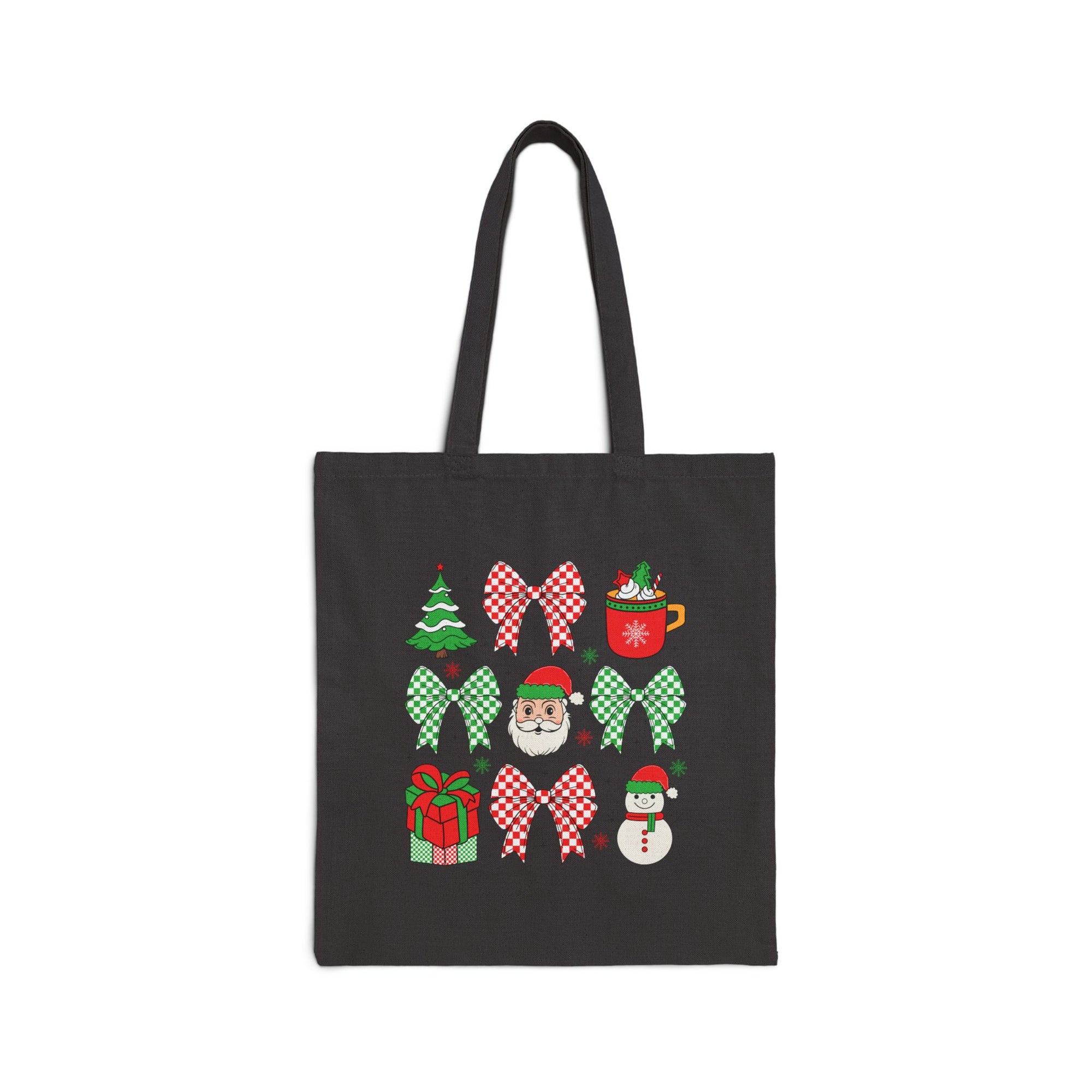 Festive Holiday Tote Bag – Reusable Christmas Winter Carryall