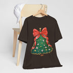 Christmas Tree Graphic Tee, Festive T-Shirt, Holiday Apparel, Unisex Christmas Shirt, Gift for Christmas Lovers, Seasonal Outfit