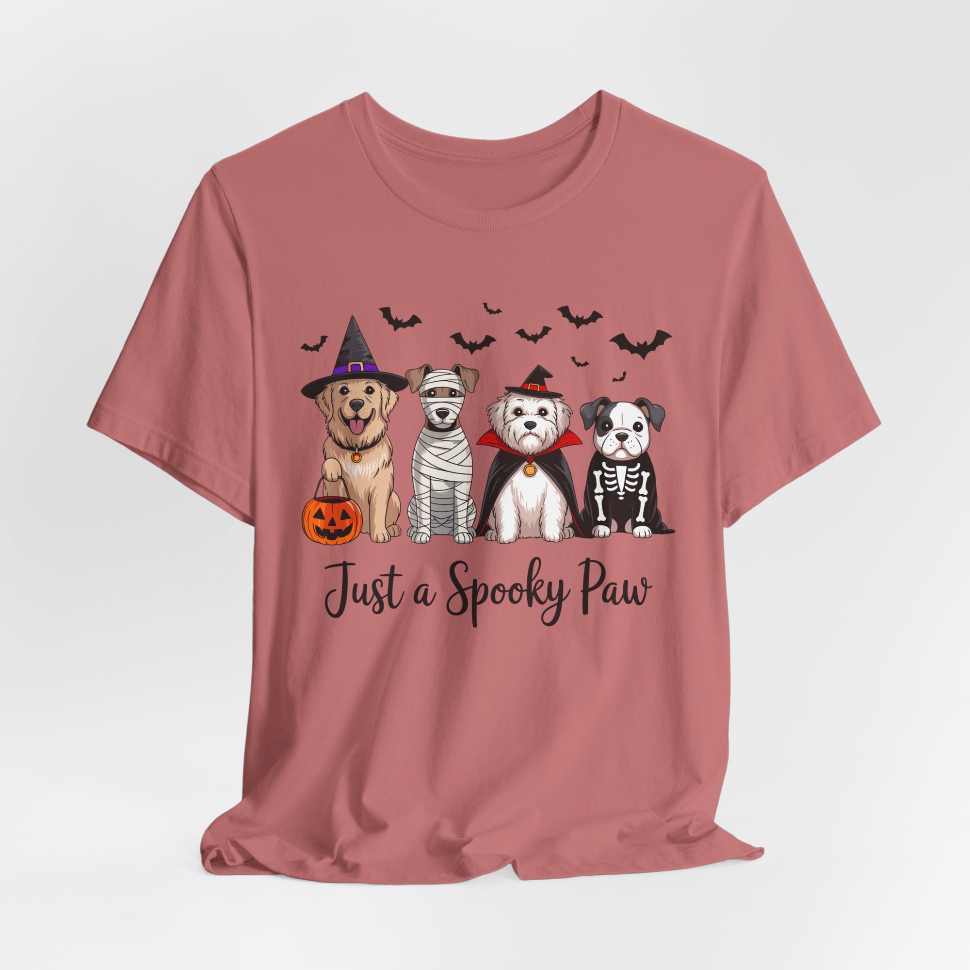 Dog Tee - Just a Spooky Paw, Unisex Halloween Pet Lover Gift, Dog Mom Shirt