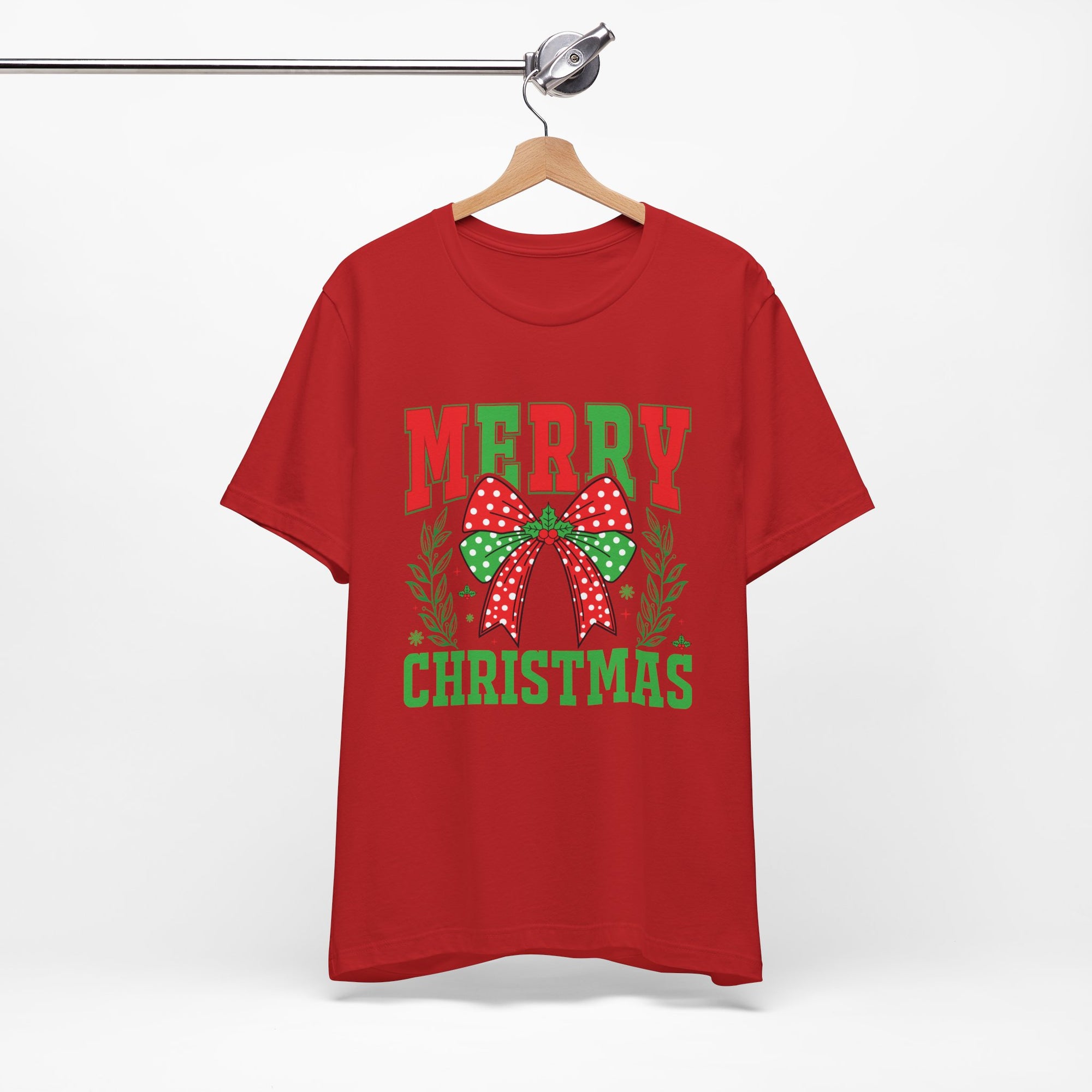 Merry Christmas Unisex Short Sleeve Tee, Holiday Shirt, Christmas Gift, Casual Wear, Family Matching Outfits