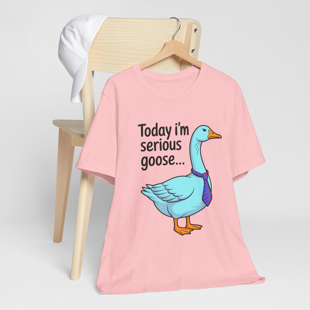 Serious Goose Humor Tee, Funny Graphic T-Shirt