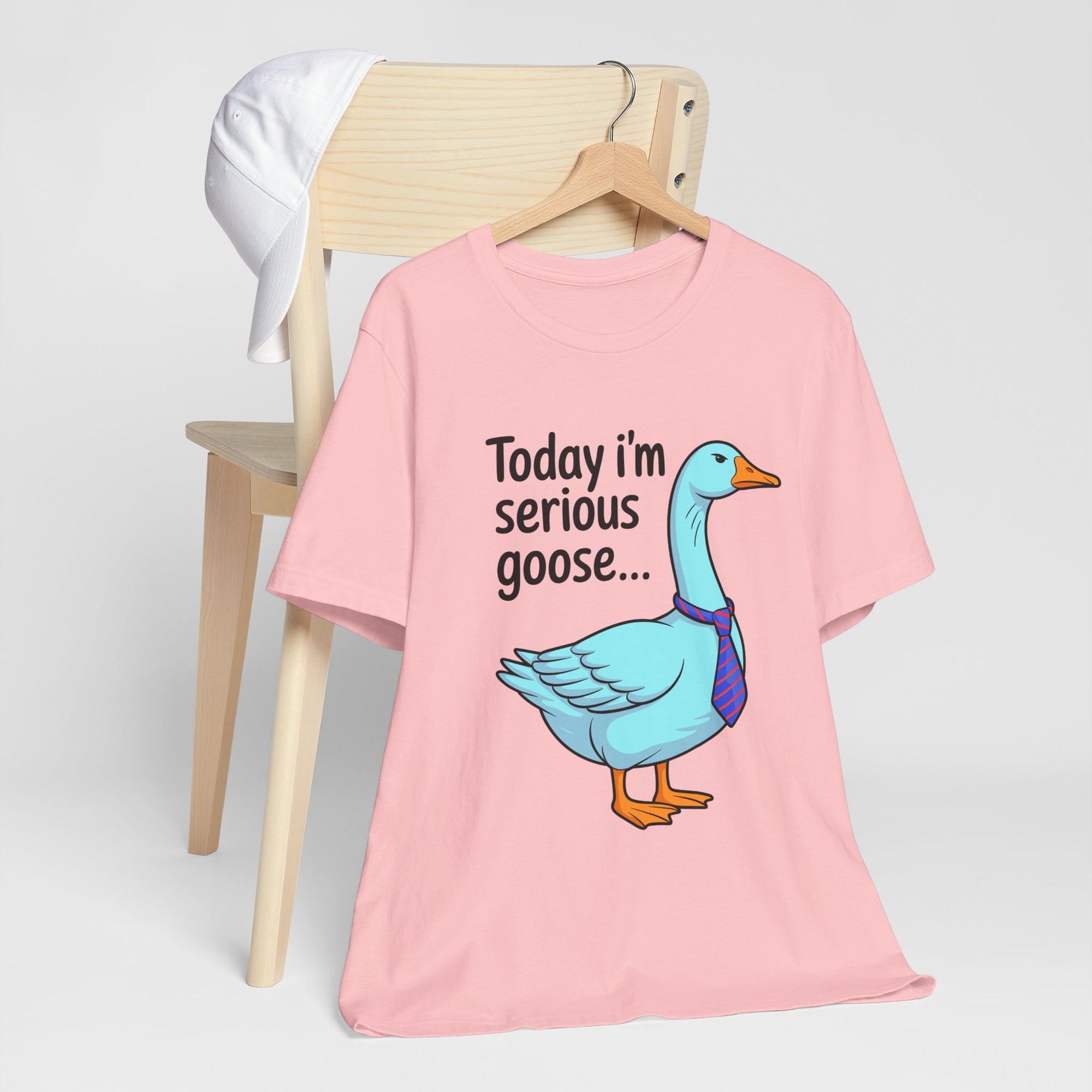 Serious Goose Humor Tee, Funny Graphic T-Shirt
