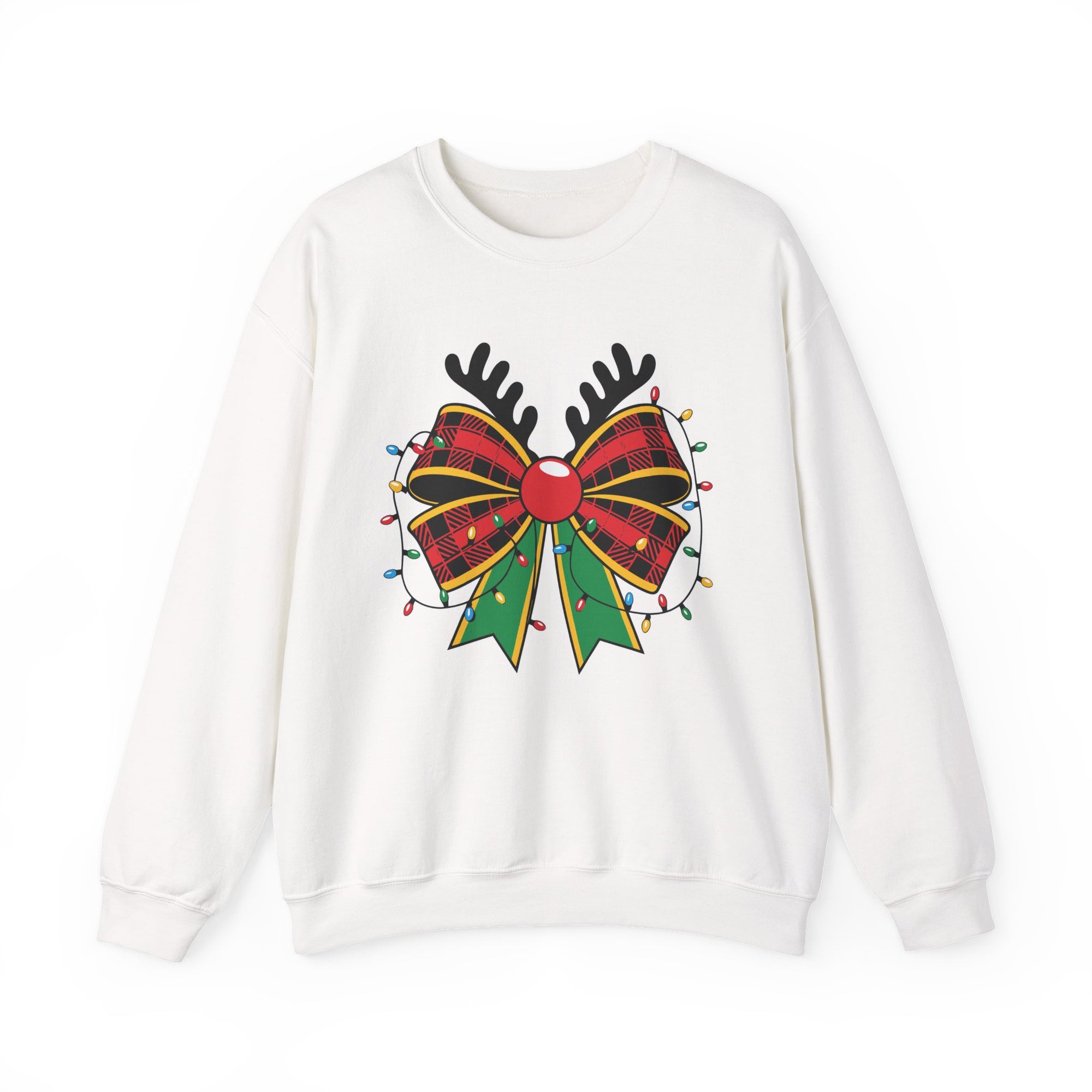 Holiday Reindeer Bow Sweatshirt