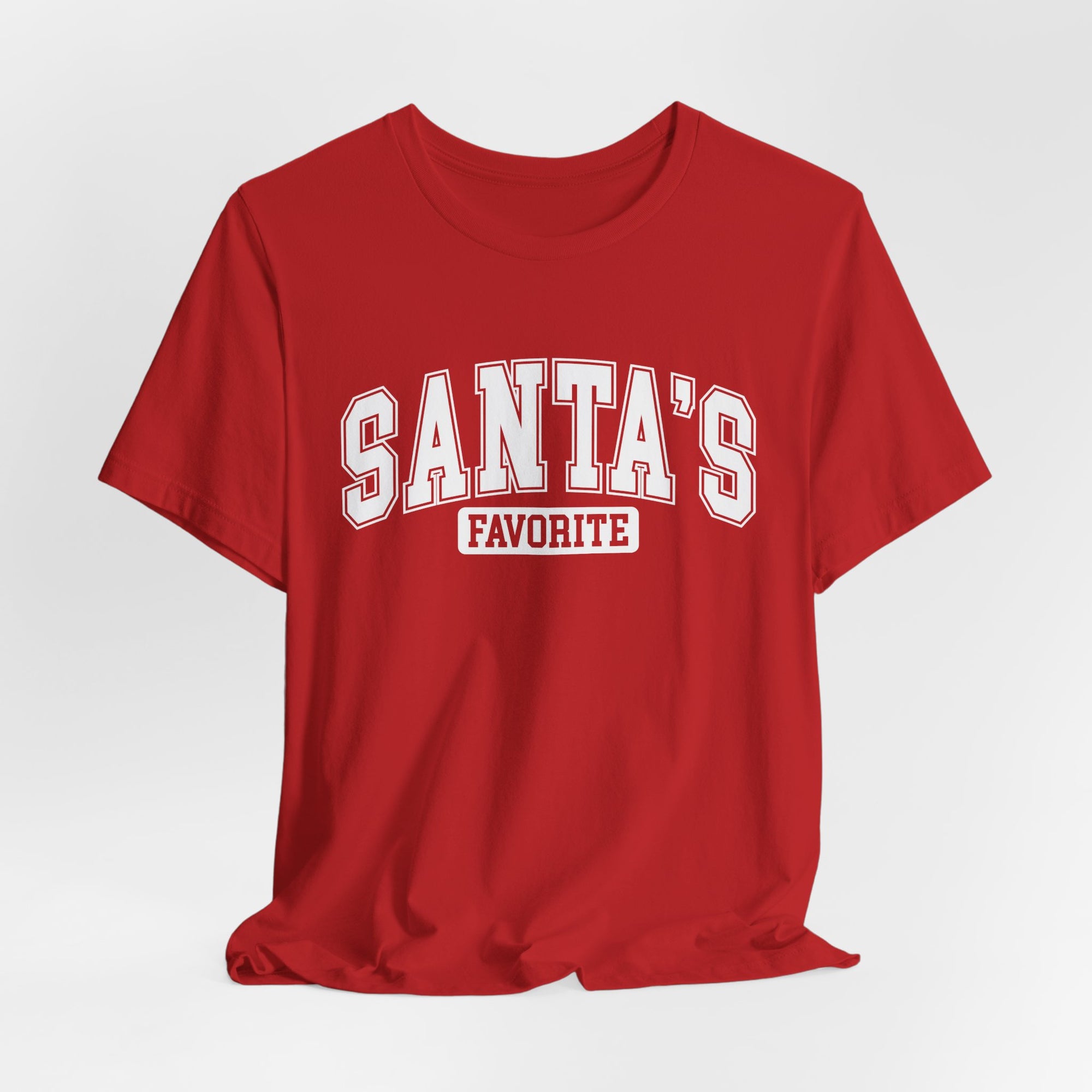 Santa's Favorite Unisex Tee, Christmas Gift, Holiday Apparel, Family Gathering Outfit, Festive T-Shirt, Casual Wear