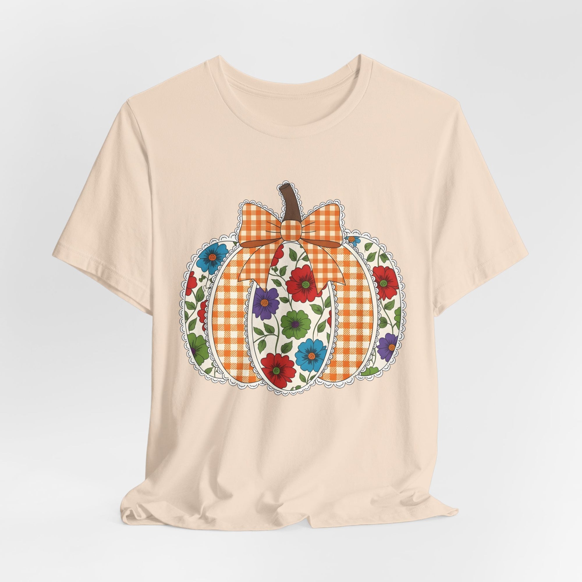 Floral Pumpkin Tee - Fall Fashion