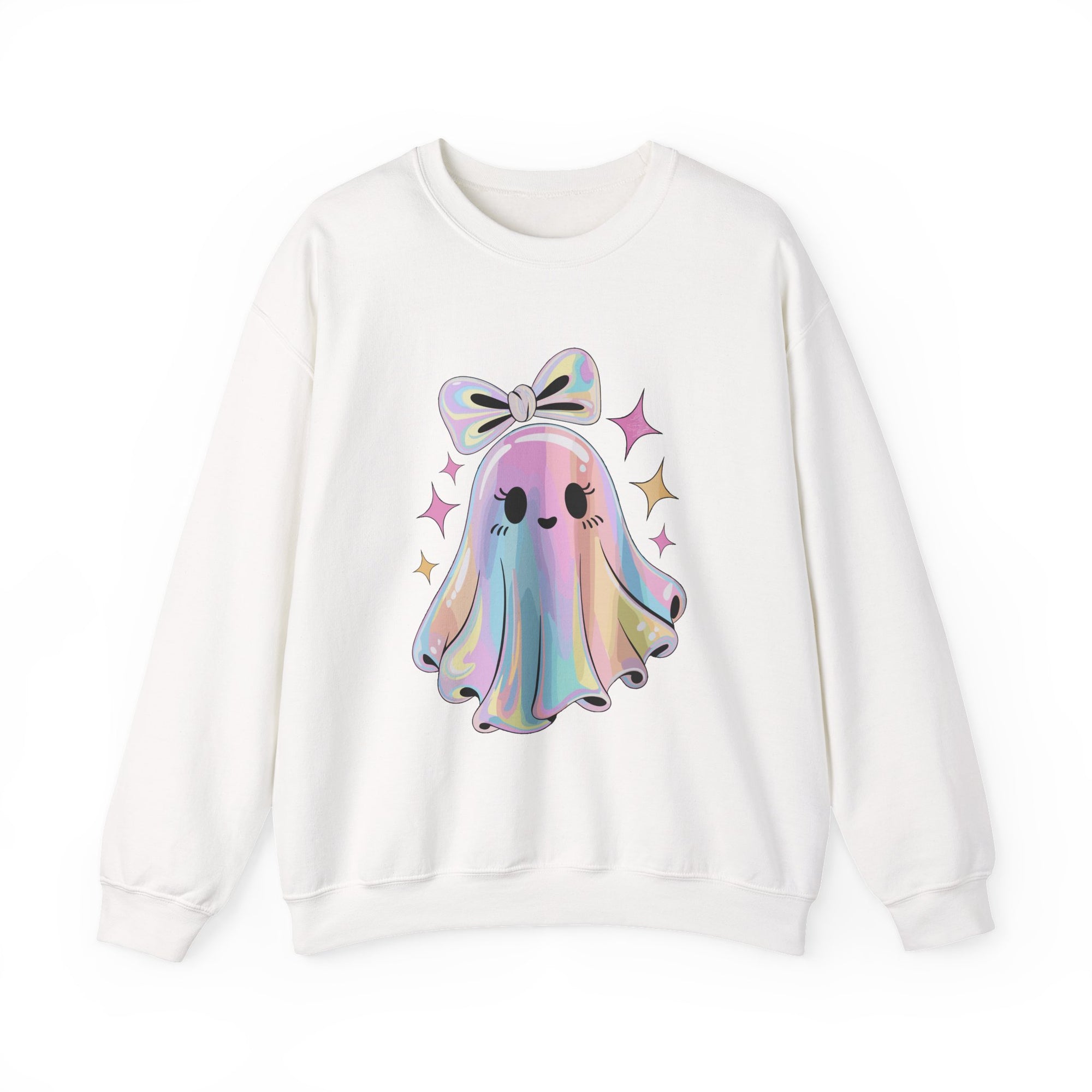 Cute Ghost Crewneck Sweatshirt, Spooky Humor Sweater, Halloween Gift