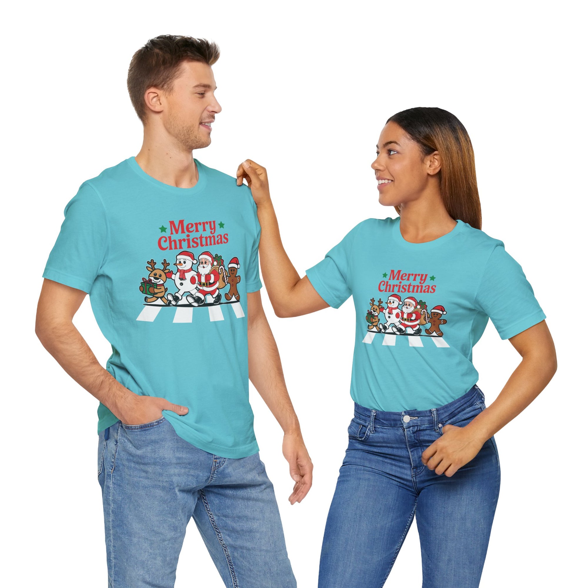 Merry Christmas Graphic Tee, Unisex Christmas T-shirt, Holiday Shirt, Festive Apparel, Gift for Him/Her, Winter Wear