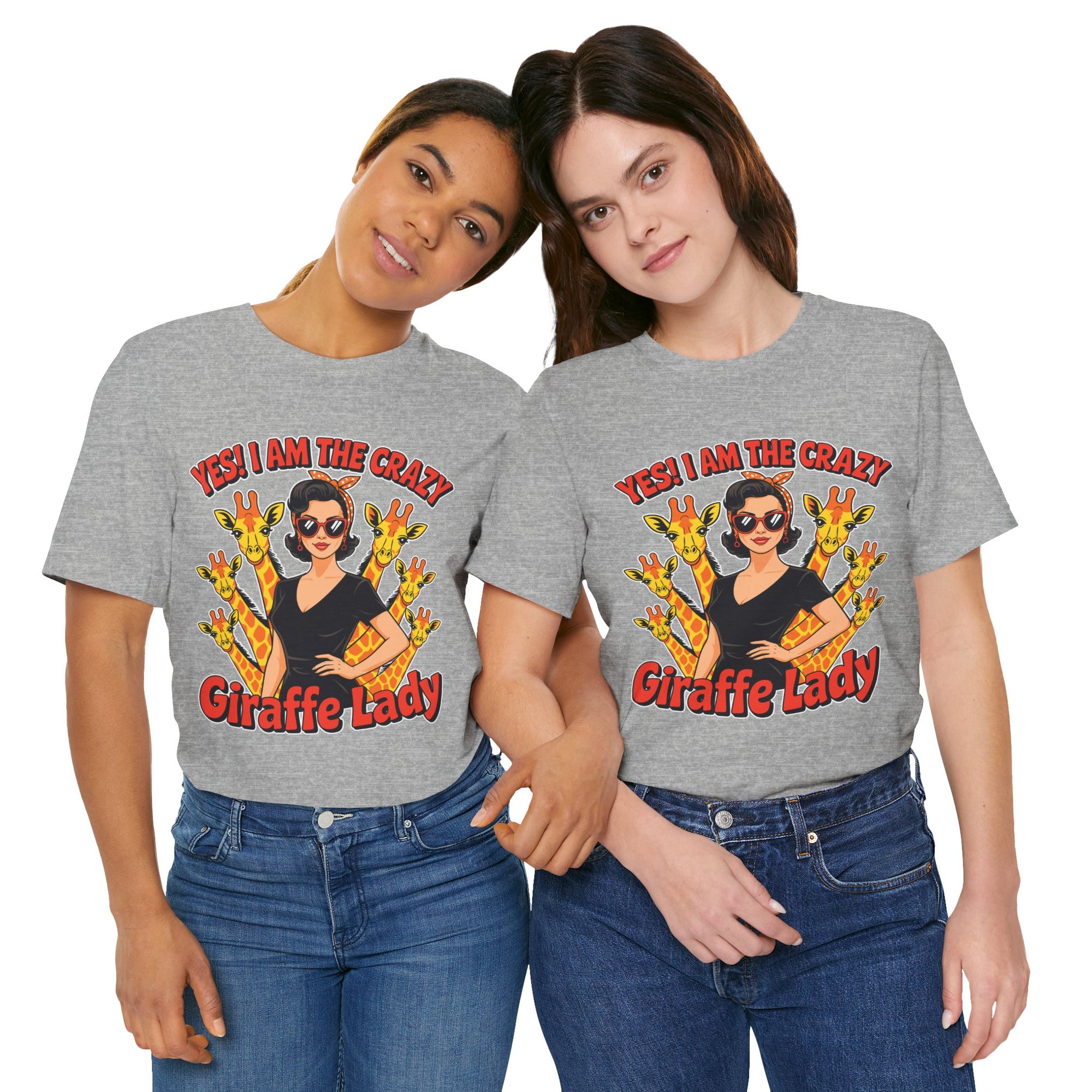 Yes I Am The Crazy Giraffe Lady T-Shirt