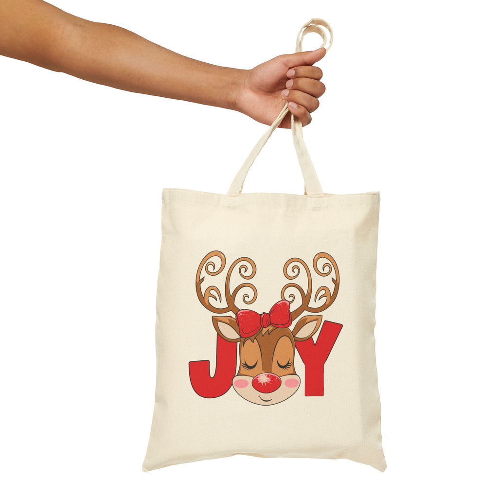 Joyful Reindeer Holiday Tote Bag – Festive Reusable Christmas Shopper