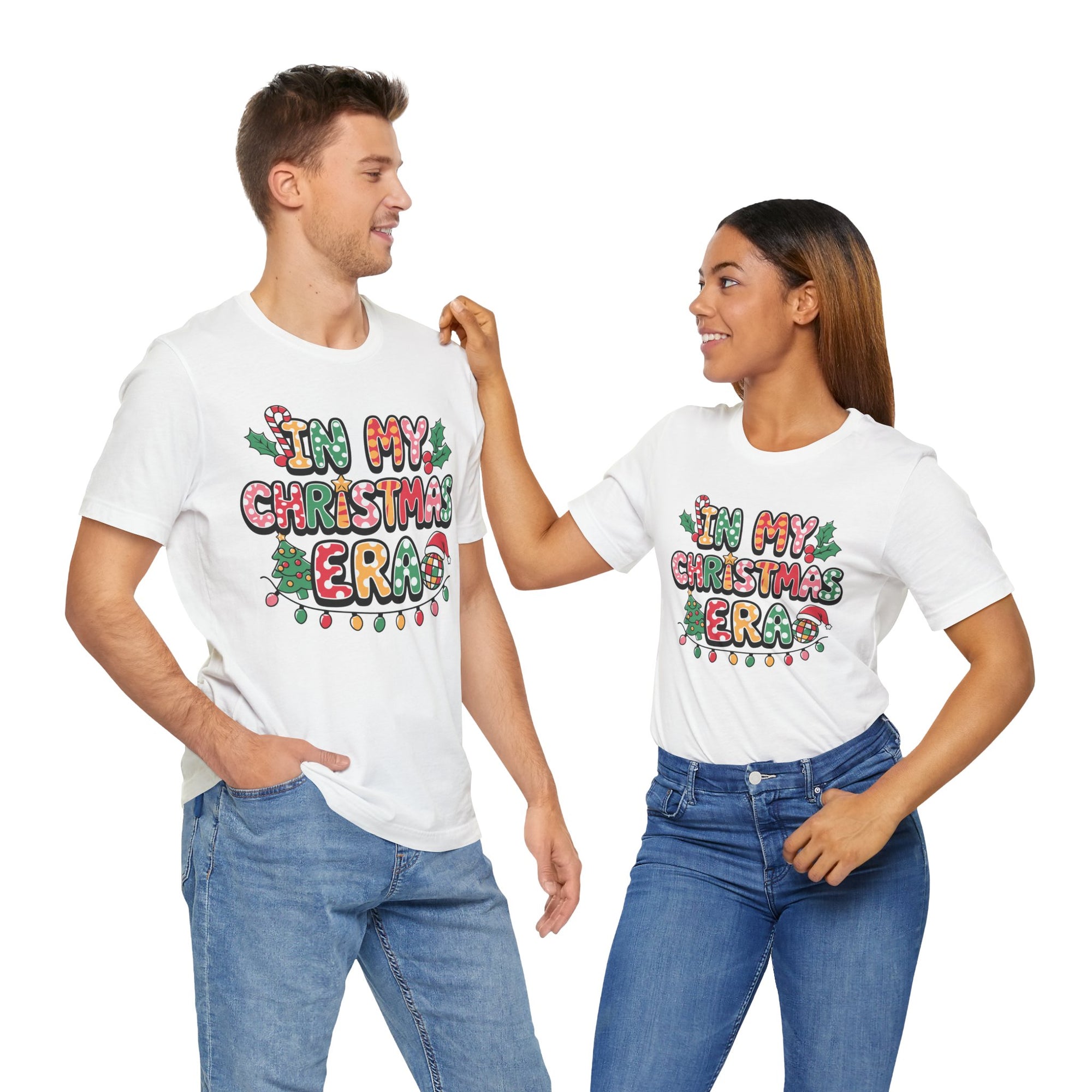 Festive Christmas Tee, Holiday Shirt, Unisex Christmas T-Shirt, Gift for Him/Her, Cozy Christmas Apparel, Merry and Bright Top