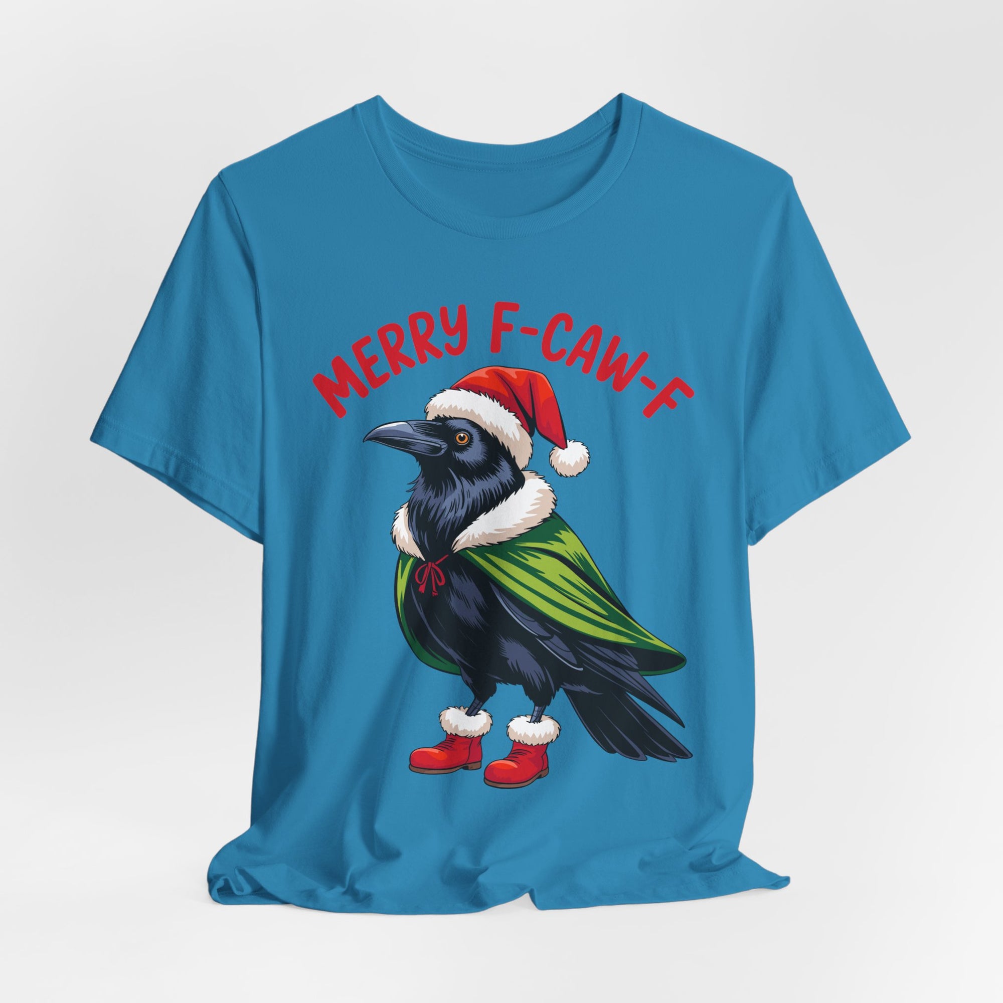 Merry F-Caw-F Crow Christmas Tee