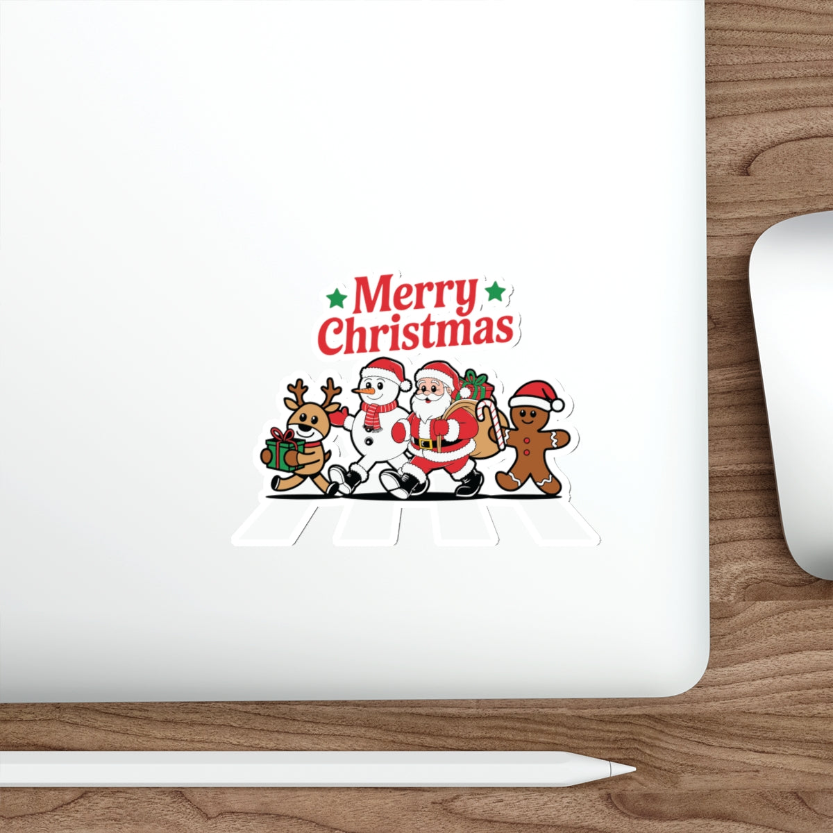 Festive Die-Cut Stickers | Merry Christmas Decor, Holiday Party Favors, Seasonal Gifts, Scrapbooking, Laptop Accessories