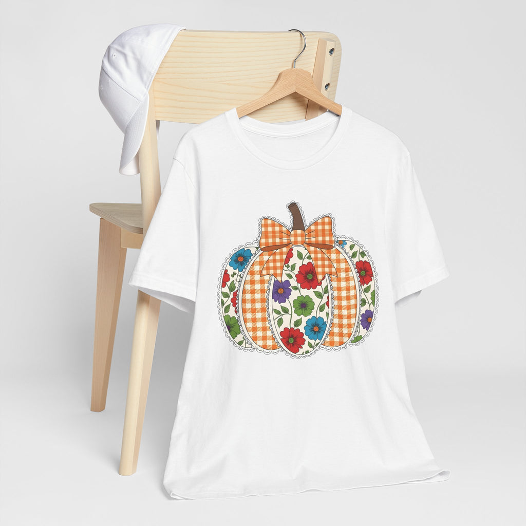 Floral Pumpkin Tee - Fall Fashion