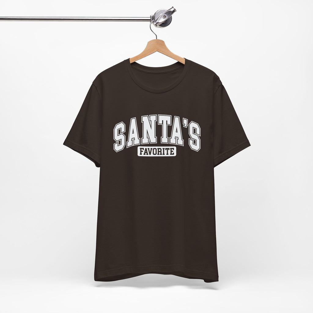 Santa's Favorite Unisex Tee, Christmas Gift, Holiday Apparel, Family Gathering Outfit, Festive T-Shirt, Casual Wear