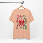 Festive Mama Tee - Holiday T-Shirt, Christmas Gift, Family Gathering, Casual Wear, Mom Shirt
