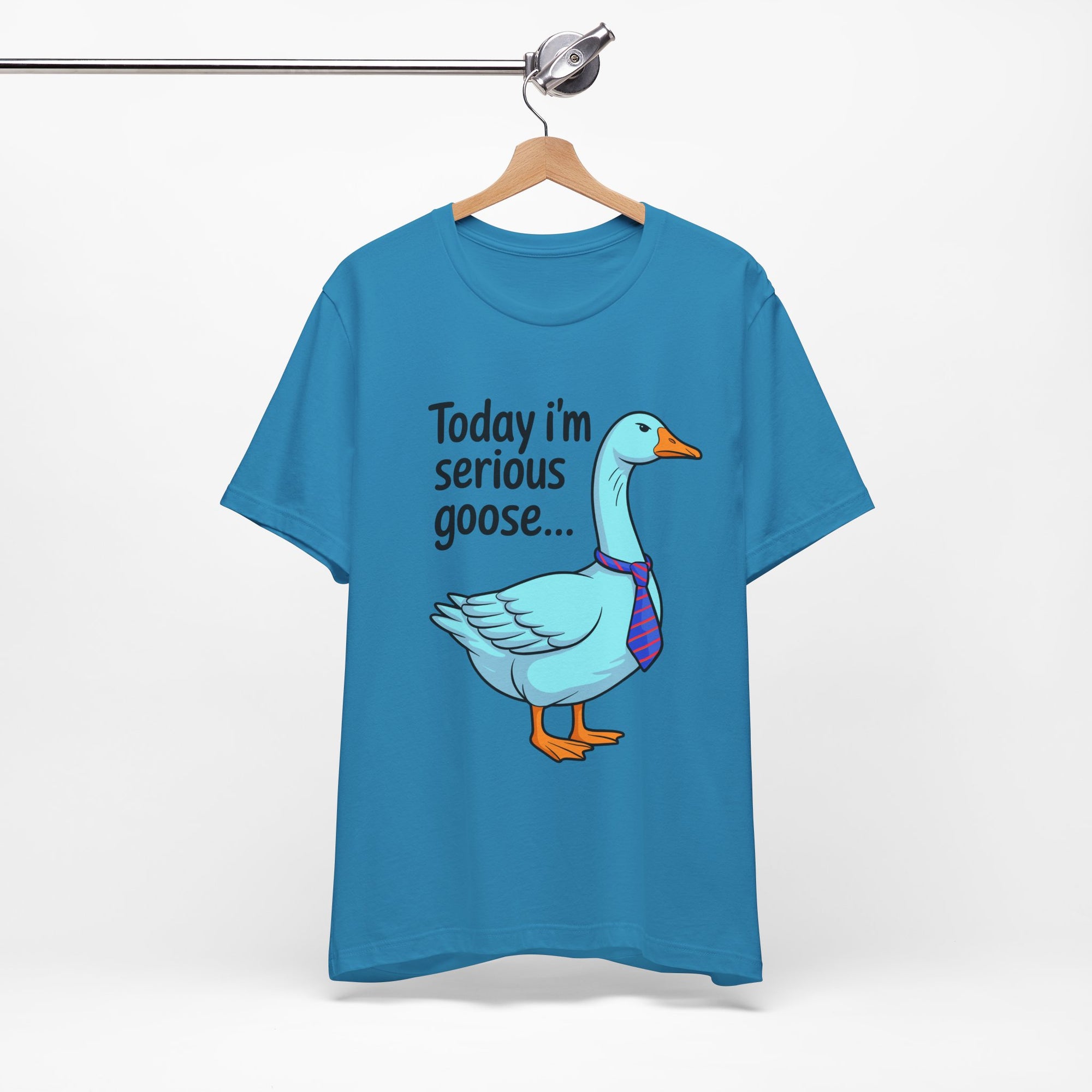 Serious Goose Humor Tee, Funny Graphic T-Shirt