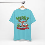 Merry Christmas Reindeer Tee, Festive Holiday Shirt, Unisex Christmas Apparel, Cute Gifts for Him/Her, Holiday Party Outfit