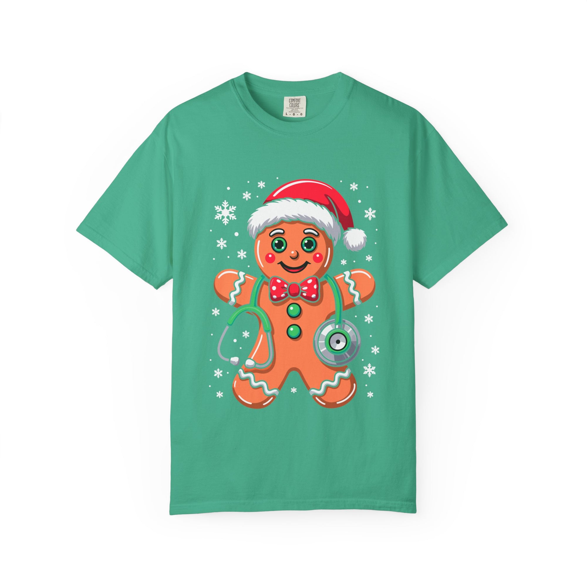 Gingerbread Holiday T-shirt, Festive Tee, Christmas Shirt