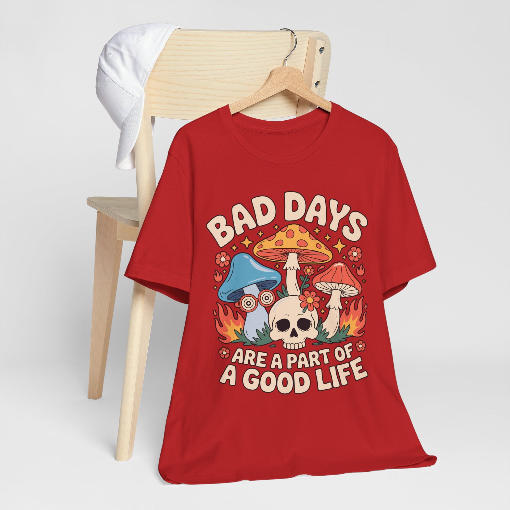 Bad Days Are a Part of a Good Life Retro Mushroom Tee