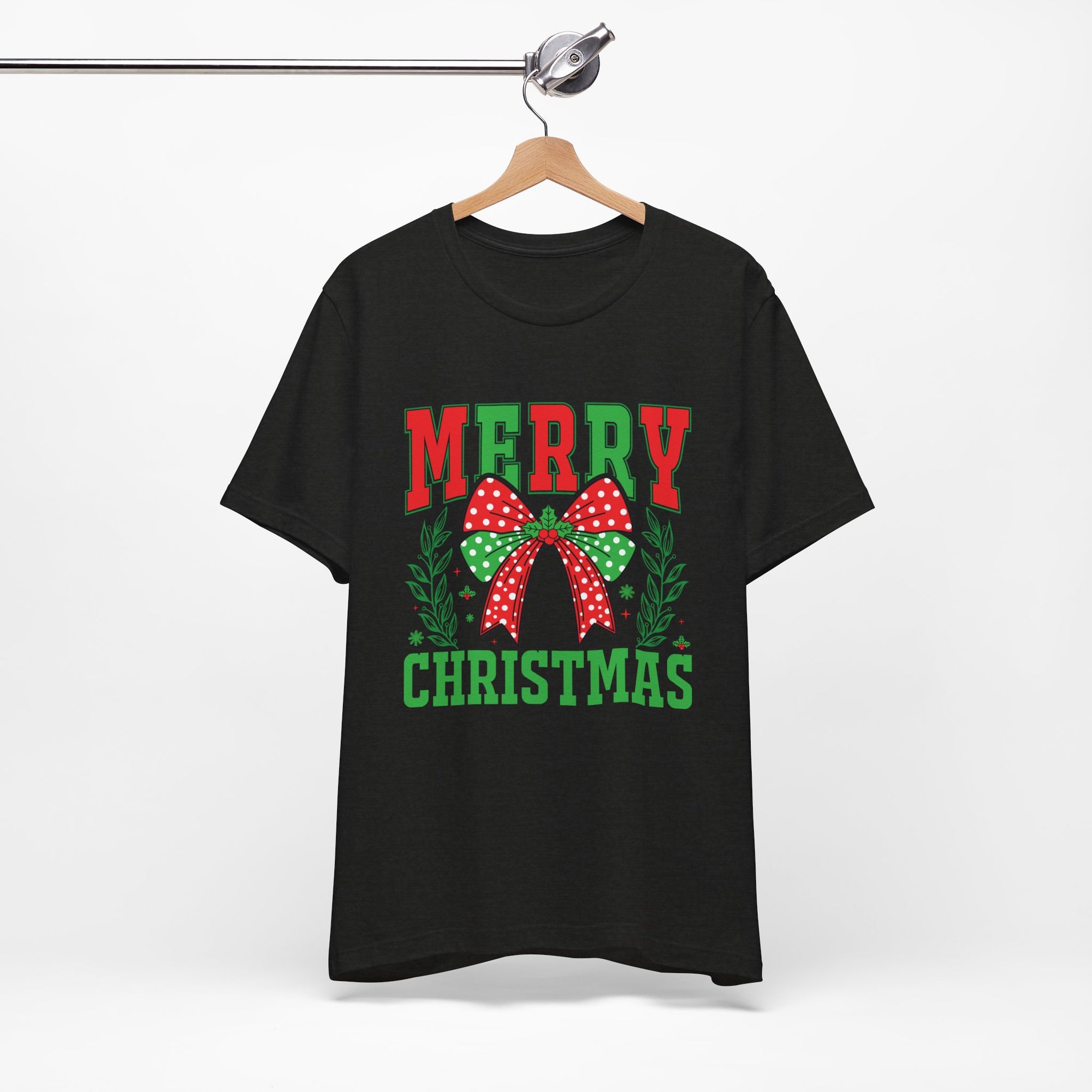 Merry Christmas Unisex Short Sleeve Tee, Holiday Shirt, Christmas Gift, Casual Wear, Family Matching Outfits