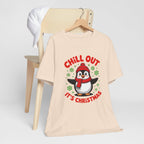 Christmas Penguin Tee | Chill Out It's Christmas, Unisex Holiday Shirt, Winter Apparel, Festive Gift, Cozy Christmas Tee