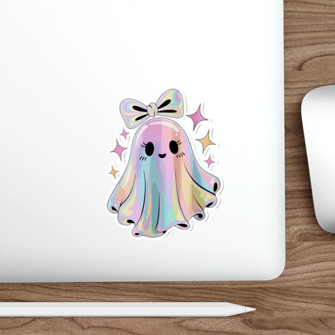 Cute Rainbow Ghost Stickers – Kawaii Halloween Fun Decor
