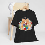 Floral Pumpkin Tee - Fall Fashion