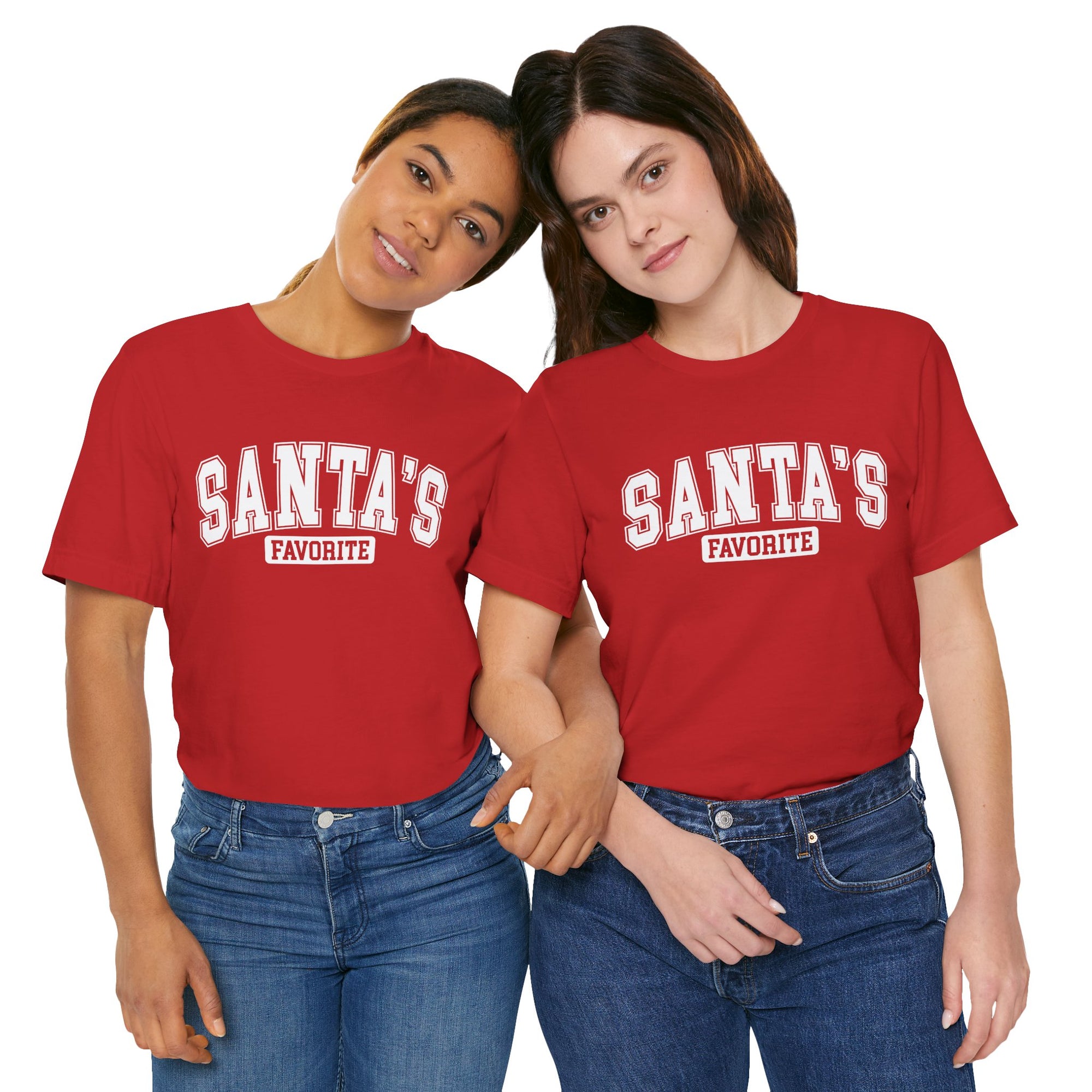 Santa's Favorite Unisex Tee, Christmas Gift, Holiday Apparel, Family Gathering Outfit, Festive T-Shirt, Casual Wear