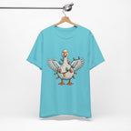 Festive Goose Holiday Graphic Tee – Cute Christmas Shirt