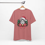 Festive Cat Christmas Tee, Cat Lover Gift, Holiday Shirt, Unisex T-Shirt