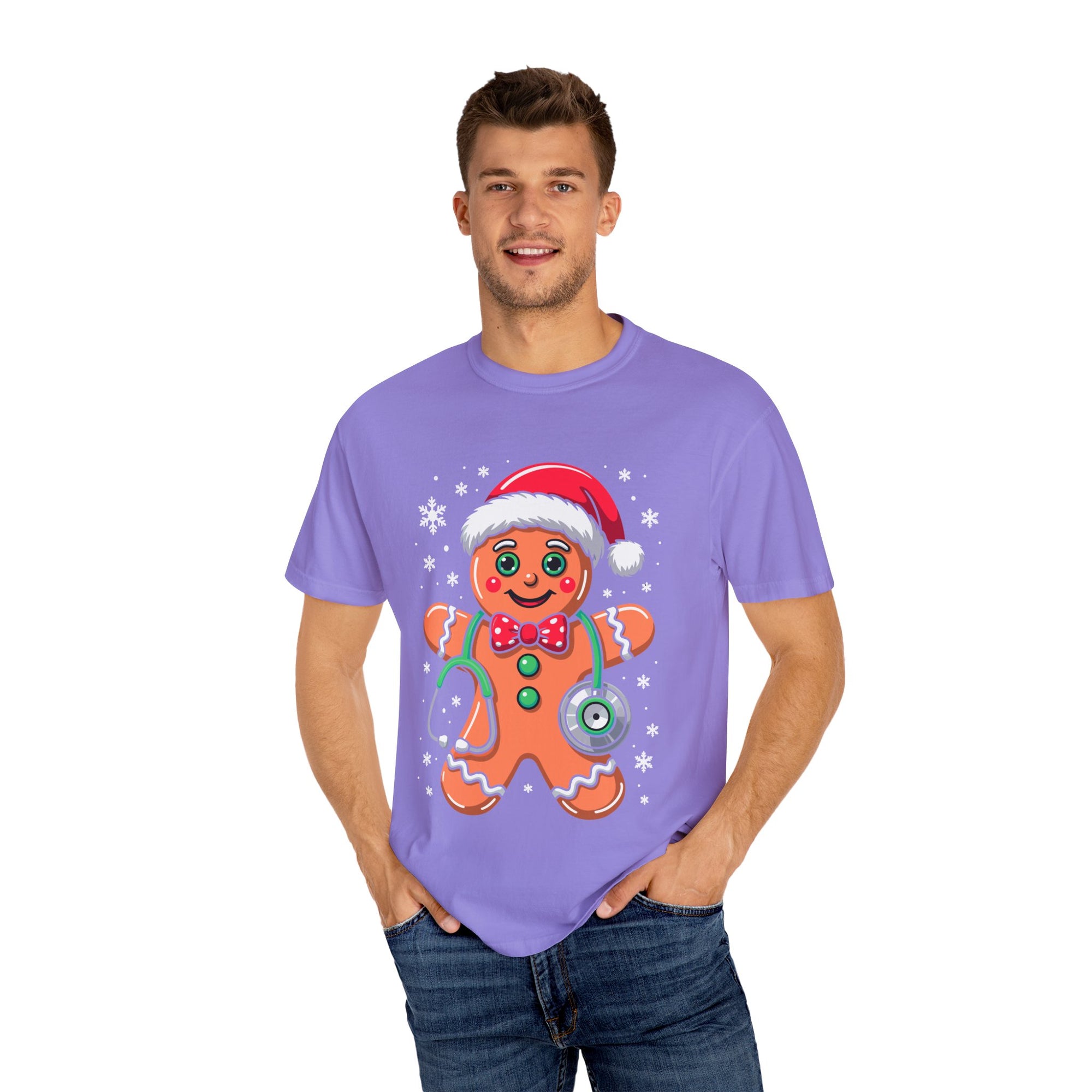 Gingerbread Holiday T-shirt, Festive Tee, Christmas Shirt