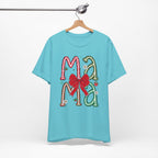 Festive Mama Tee - Holiday T-Shirt, Christmas Gift, Family Gathering, Casual Wear, Mom Shirt