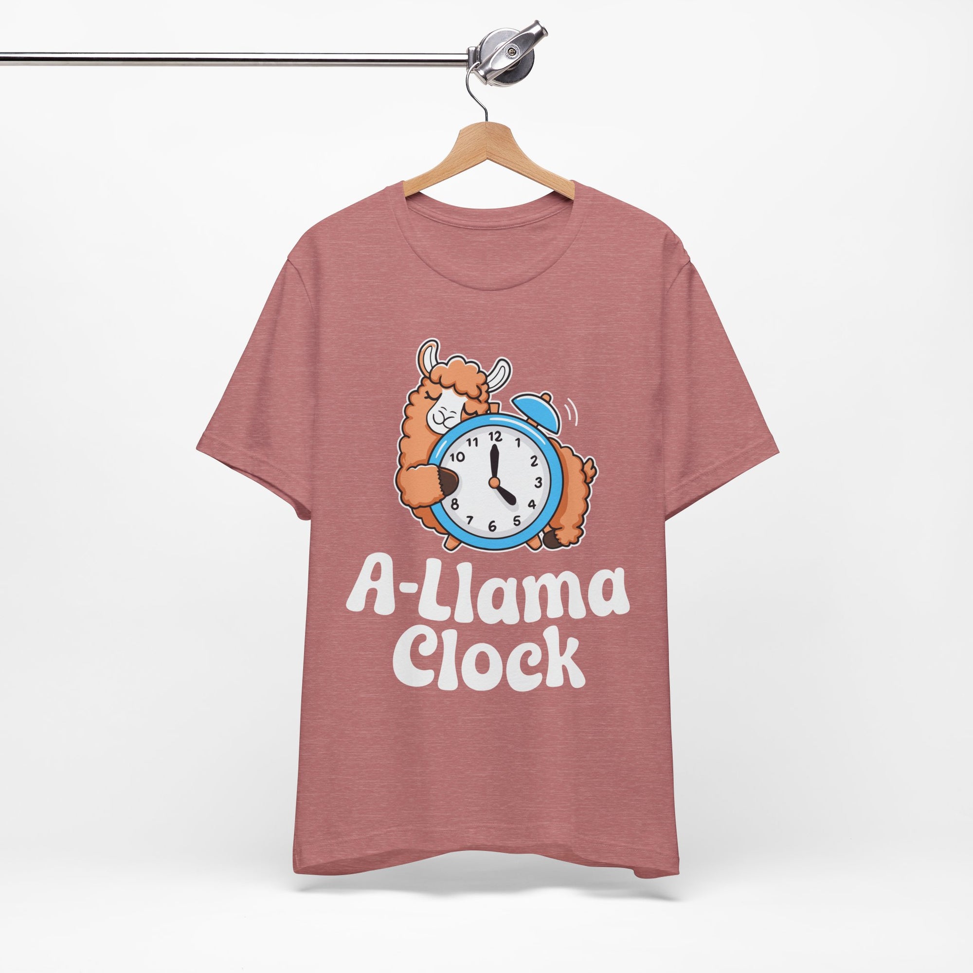 A‑Llama Clock Cute Graphic Tee — Funny Llama Alarm Clock T-Shirt