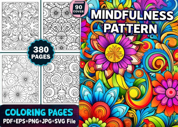 380 Mindfulness Patterns Coloring Pages