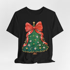 Christmas Tree Graphic Tee, Festive T-Shirt, Holiday Apparel, Unisex Christmas Shirt, Gift for Christmas Lovers, Seasonal Outfit