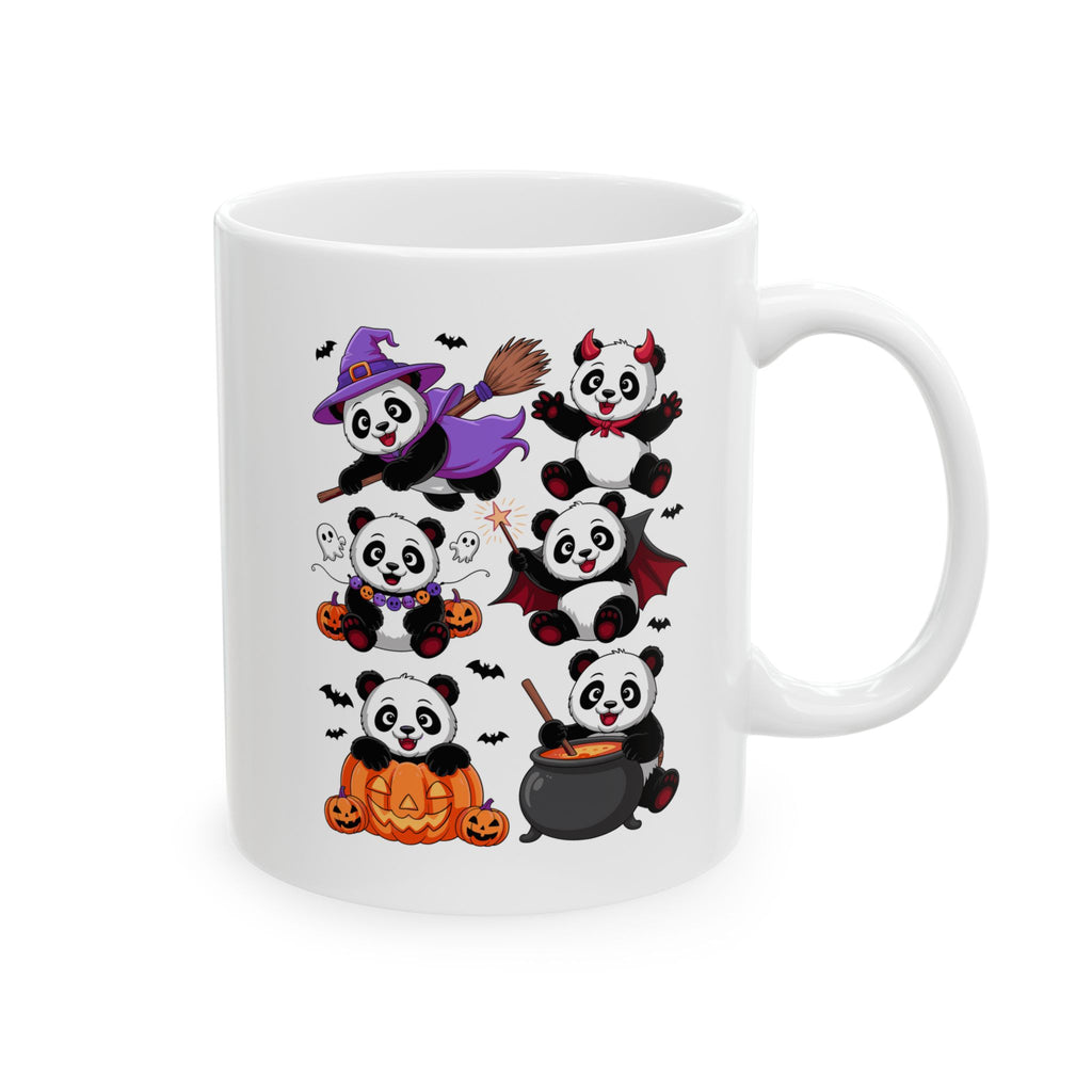 Cute Halloween Panda Ceramic Mug | 11oz & 15oz | Great for Gifts, Home Decor, Coffee Lovers, Holiday Celebrations, Nature Enthusiasts