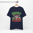 Merry Christmas Reindeer Tee, Festive Holiday Shirt, Unisex Christmas Apparel, Cute Gifts for Him/Her, Holiday Party Outfit