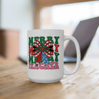 Merry Christmas Teacher Mug – Festive Holiday Coffee Cup Gift