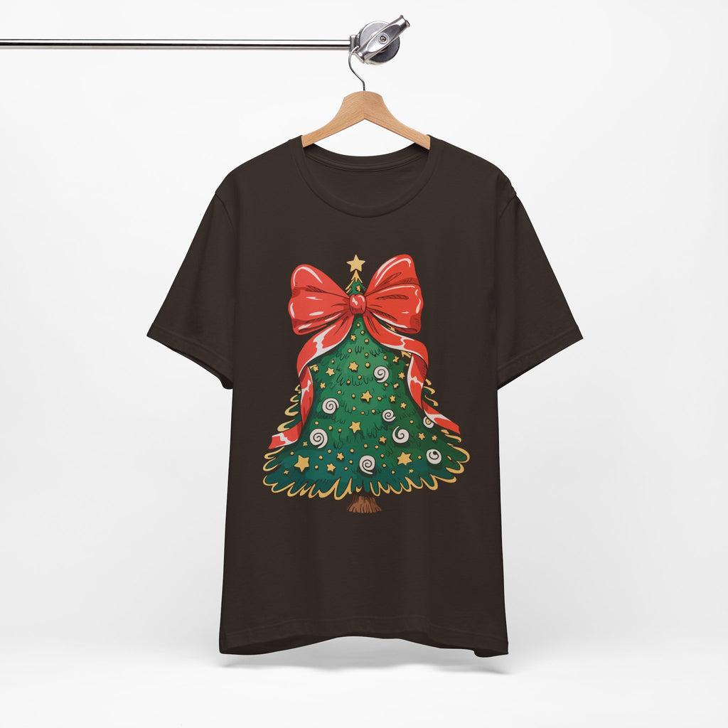 Christmas Tree Graphic Tee, Festive T-Shirt, Holiday Apparel, Unisex Christmas Shirt, Gift for Christmas Lovers, Seasonal Outfit