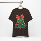 Christmas Tree Graphic Tee, Festive T-Shirt, Holiday Apparel, Unisex Christmas Shirt, Gift for Christmas Lovers, Seasonal Outfit