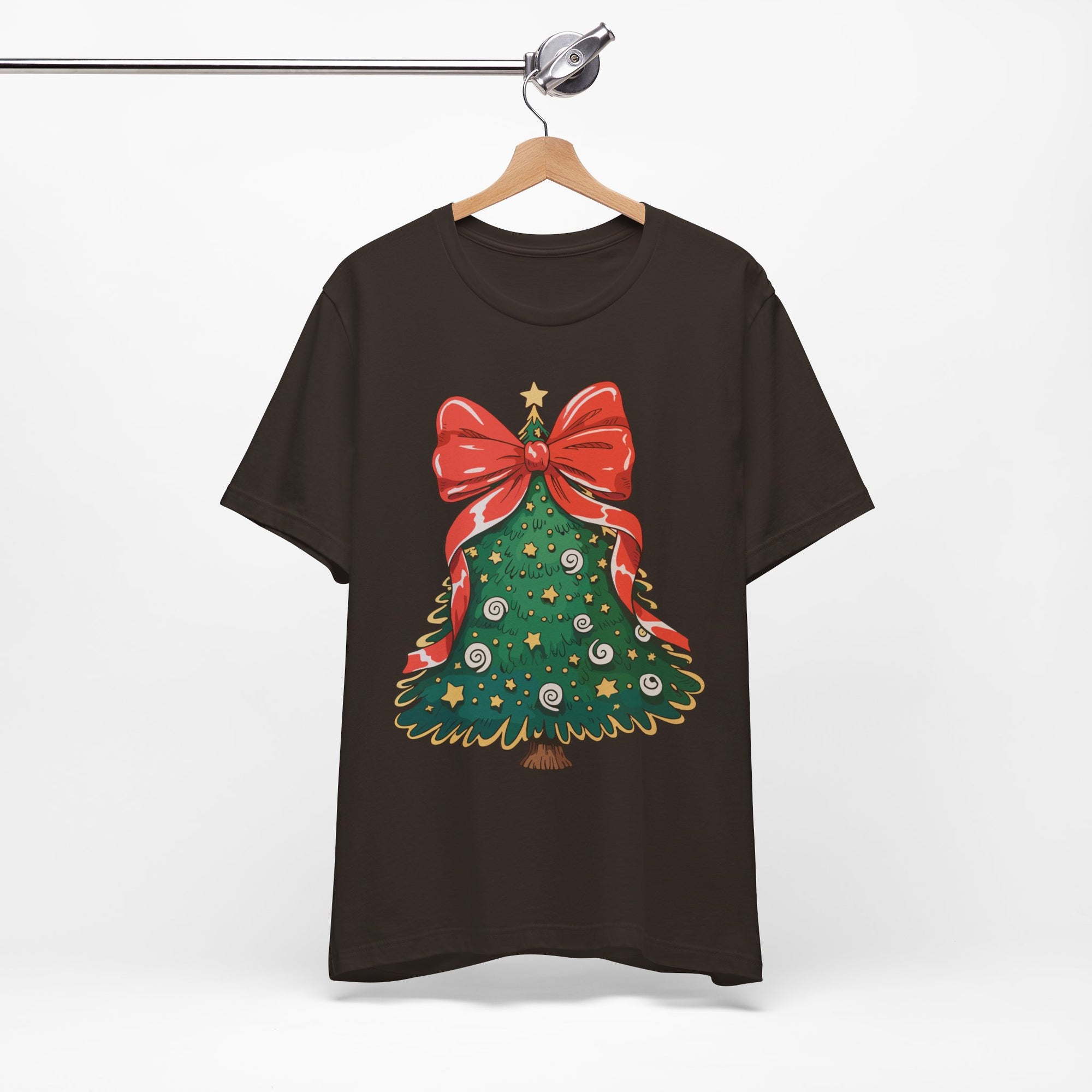 Christmas Tree Graphic Tee, Festive T-Shirt, Holiday Apparel, Unisex Christmas Shirt, Gift for Christmas Lovers, Seasonal Outfit