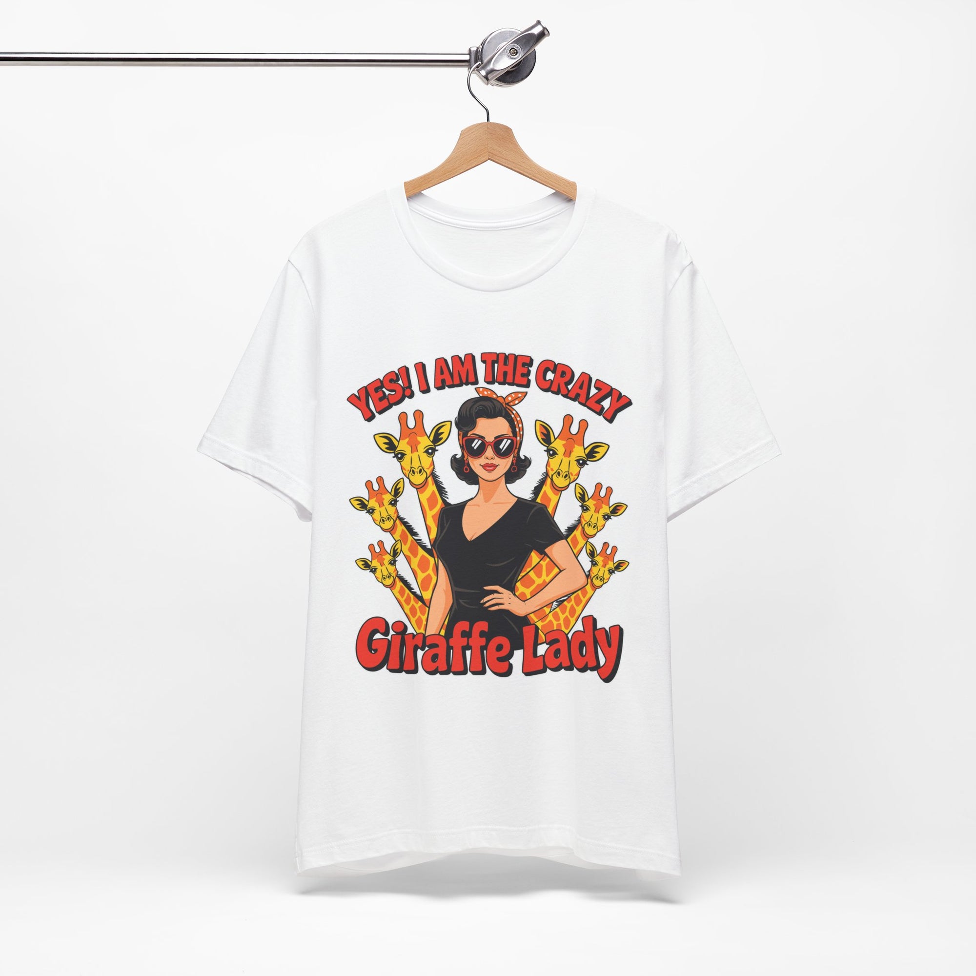 Yes I Am The Crazy Giraffe Lady T-Shirt