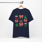 Festive Pet Lover Tee - Christmas Celebration Shirt, Holiday Gift for Dog Owners, Cute Winter Apparel, Paw Print T-Shirt, Unisex