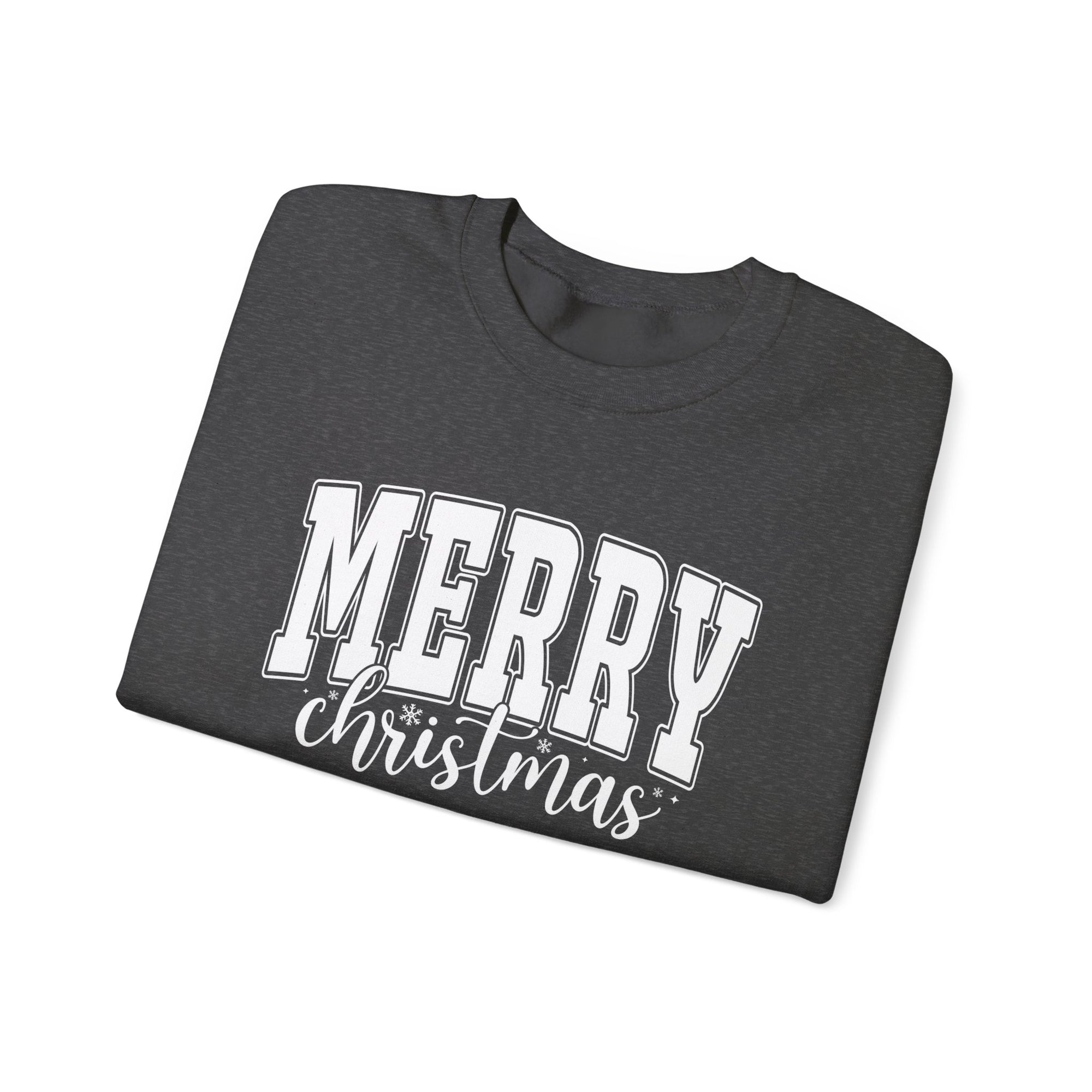 Merry Christmas Crewneck Sweatshirt, Cozy Holiday Gift