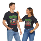 Merry Christmas Reindeer Tee, Festive Holiday Shirt, Unisex Christmas Apparel, Cute Gifts for Him/Her, Holiday Party Outfit