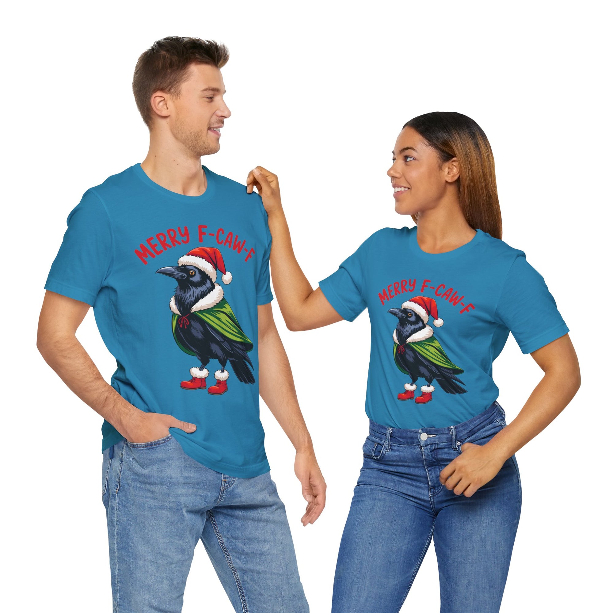 Merry F-Caw-F Crow Christmas Tee